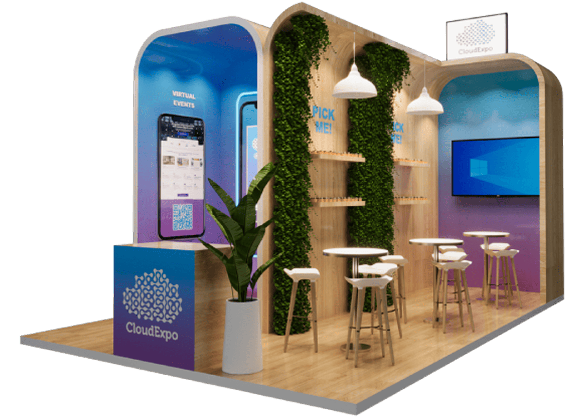 Exhibition booth showcase