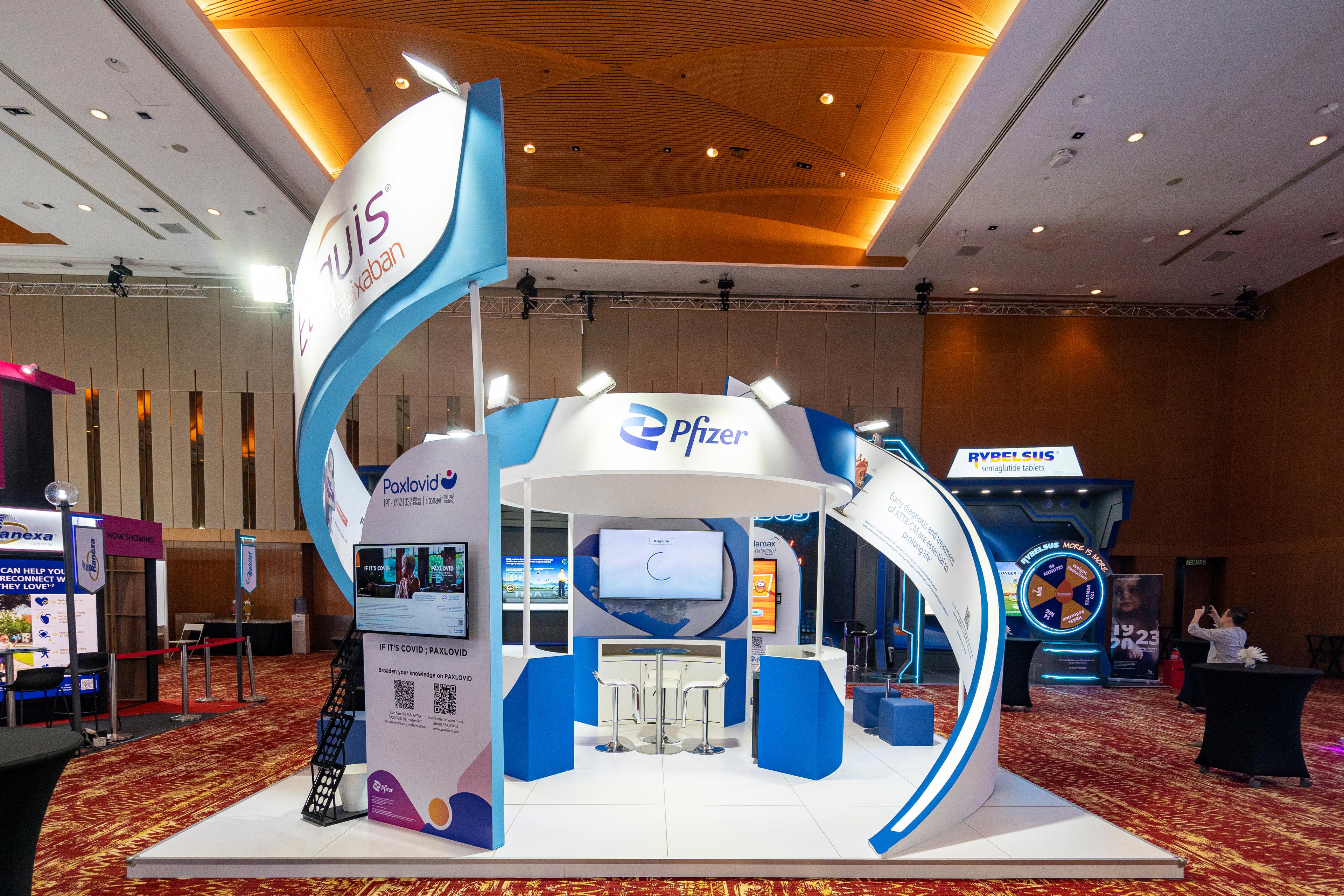 Pfizer booth